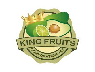 King Fruits Corporation SAS logo design by Kruger