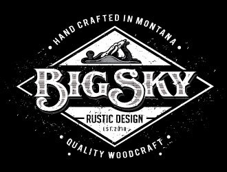 Big Sky Rustic Design logo design by REDCROW