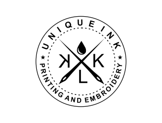KLK Unique Ink logo design by perf8symmetry