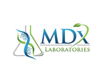 MDx Laboratories logo design by REDCROW