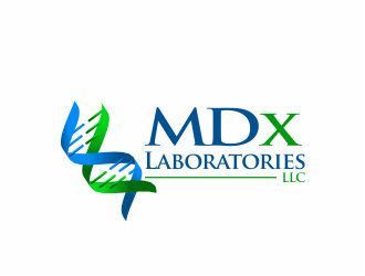 MDx Laboratories logo design by mutafailan