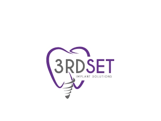 3rdSet Implant Solutions logo design by Suvendu