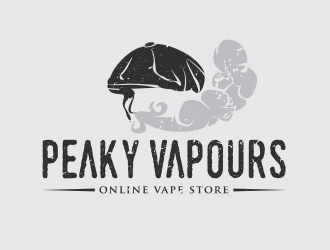 Peaky Vapours logo design by Eliben