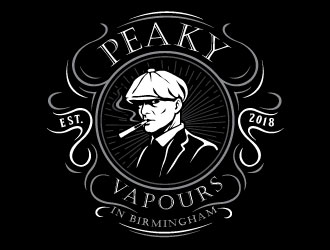 Peaky Vapours logo design by REDCROW