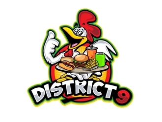 District 9 logo design by DreamLogoDesign