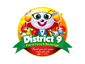 District 9 logo design by dshineart