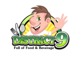 District 9 logo design by ZQDesigns