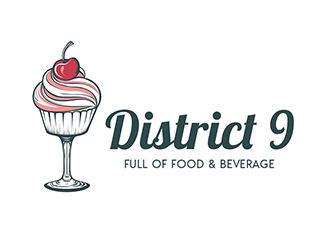 District 9 logo design by Optimus