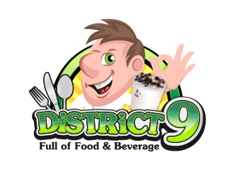 District 9 logo design by ZQDesigns