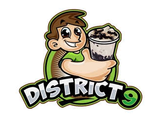 District 9 logo design by DreamLogoDesign