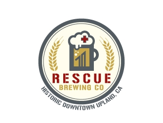 Rescue Brewing Co logo design by alxmihalcea