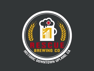 Rescue Brewing Co logo design by alxmihalcea