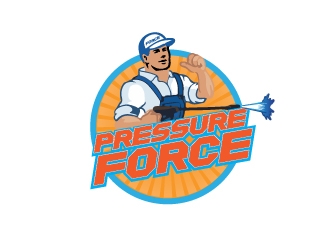 Pressure Force logo design by Erasedink