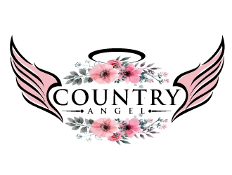 Country Angel  logo design by fantastic4