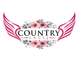 Country Angel  logo design by fantastic4