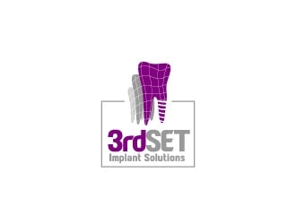 3rdSet Implant Solutions logo design by hwkomp