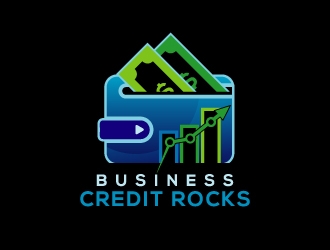 Business Credit Rocks  logo design by dshineart