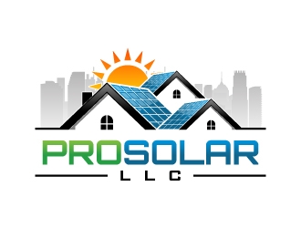 Pro Solar LLC logo design by pencilhand