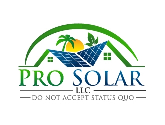 Pro Solar LLC logo design by pixalrahul