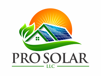 Pro Solar LLC logo design by mutafailan