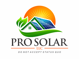Pro Solar LLC logo design by mutafailan