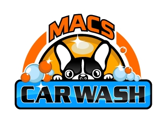 Macs car wash logo design by nexgen