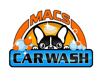 Macs car wash logo design by nexgen