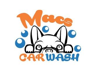 Macs car wash logo design by ElonStark