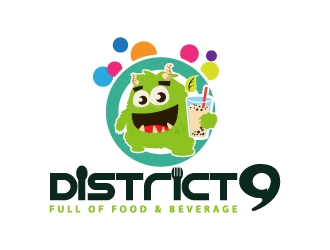 District 9 logo design by litera