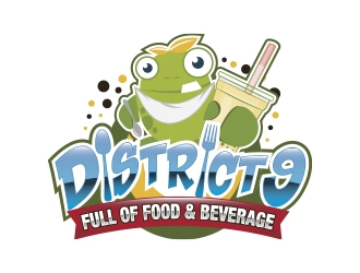 District 9 logo design by Eliben