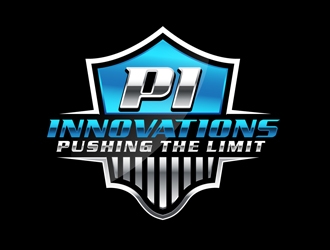 P1 Innovations Pushing the Limit logo design by DreamLogoDesign