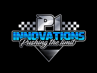 P1 Innovations Pushing the Limit logo design by DreamLogoDesign