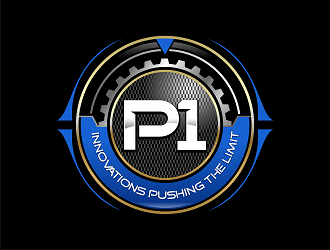 P1 Innovations Pushing the Limit logo design by Republik