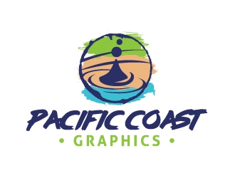Pacific Coast Graphics logo design by akilis13