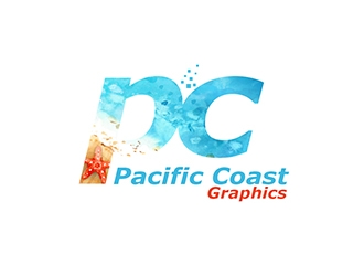Pacific Coast Graphics logo design by XyloParadise