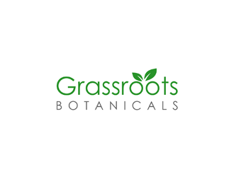 grassroots botanicals  logo design by johana