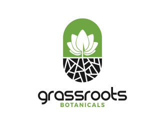 grassroots botanicals  logo design by SmartTaste