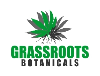 grassroots botanicals  logo design by ElonStark
