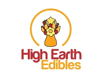 high earth edibles logo design by ElonStark