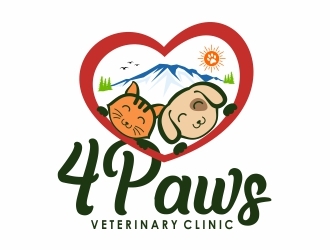 4 Paws Veterinary Clinic logo design by Eko_Kurniawan