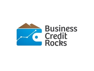 Business Credit Rocks  logo design by artbitin
