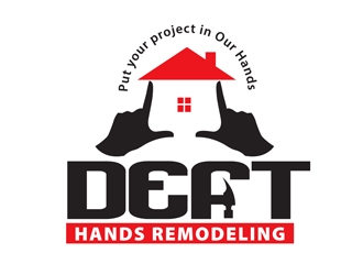 DEFt Hands Remodeling logo design by DreamLogoDesign