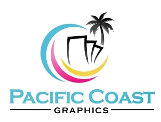 Pacific Coast Graphics logo design by PMG
