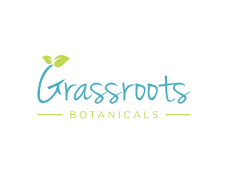 grassroots botanicals  logo design by ndaru