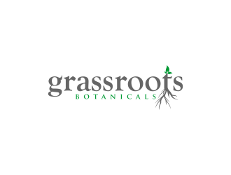 grassroots botanicals  logo design by deddy