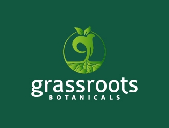 grassroots botanicals  logo design by josephope