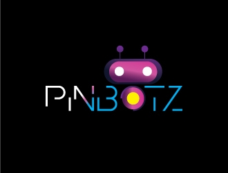 Pinbotz logo design by Erasedink