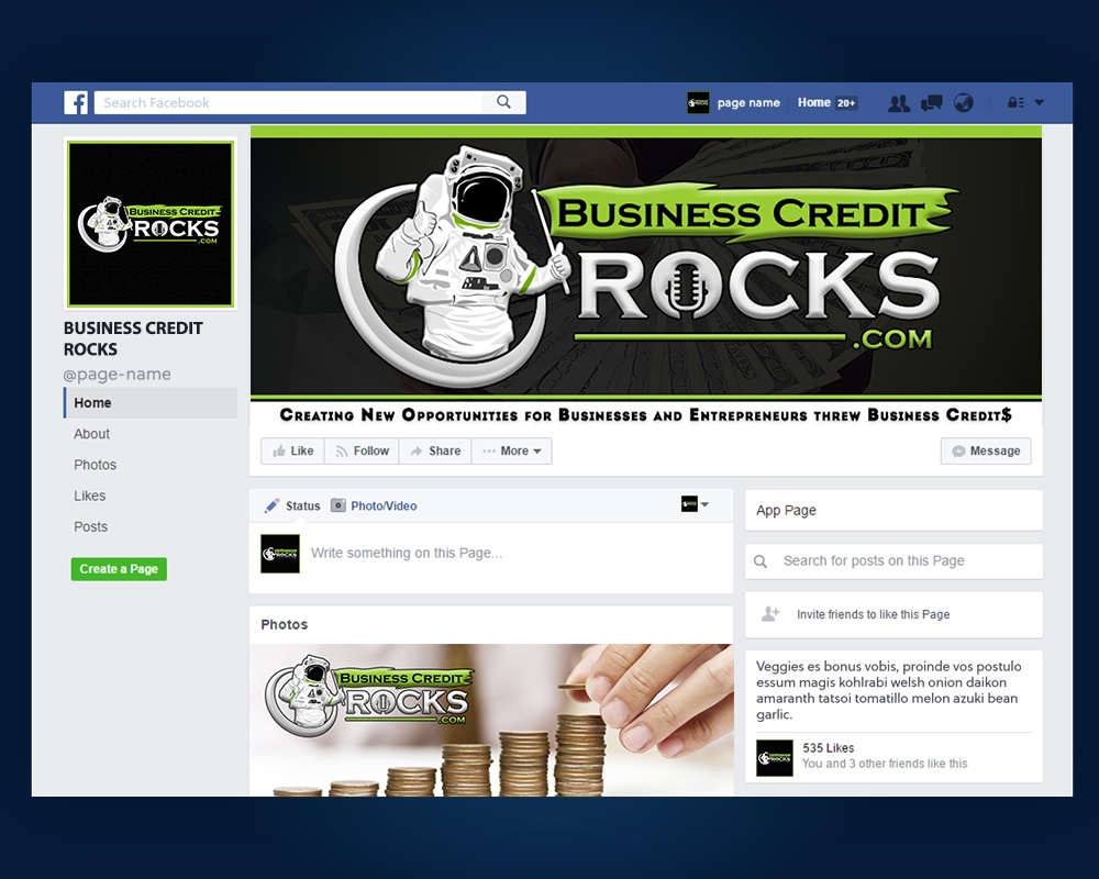 Business Credit Rocks  logo design by MastersDesigns
