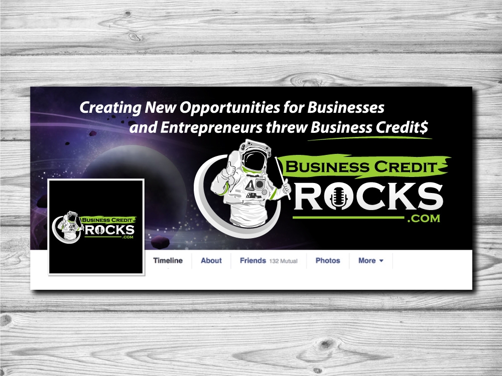 Business Credit Rocks  logo design by jaize