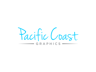 Pacific Coast Graphics logo design by alby